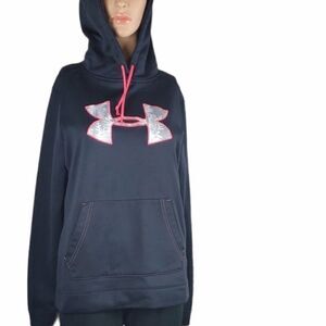Under  Armour Black & Pink Pullover Hoodie